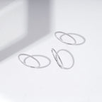 Amazon Essentials Rhodium Plated Sterling Silver Stacking Ring Set of 3 Size 8, Silver