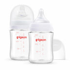 Pigeon Glass Baby Bottles Wide Neck, 5 Oz, Pack of 2