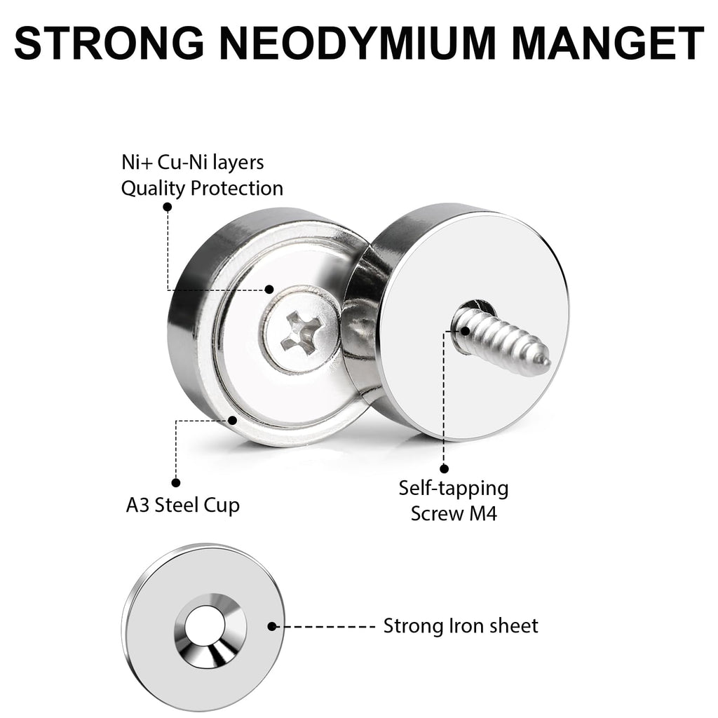 LOVIMAG Magnets Neodymium Magnet 30LBS Strong Heavy Duty Rare Earth 12P