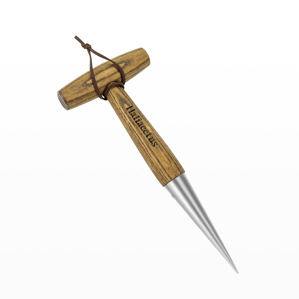 Haliaeetus Dibber Garden Tool, Stamped Stainless Steel Tip Seed Dibber