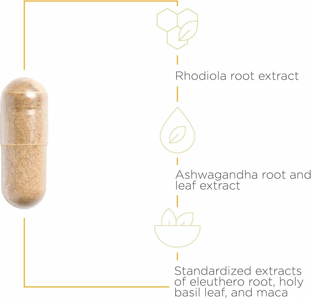 Integrative Therapeutics HPA Adapt - Adaptogenic Supplement for Stress Support* - Includes Ashwagandha, Rhodiola & Other Adaptogenic Herbs* - Vegan, Dairy-Free & Gluten-Free - 120 Capsules