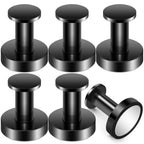 Buelkmag Magnetic Hooks for Cruise Cabins, Black 150lb Strong Magnetic Hooks, Magnetic Coat Hook, Heavy Duty Magnets for Wreath, Classroom, Hanging, Grill, Cruise Ship, Camping, 6Pcs