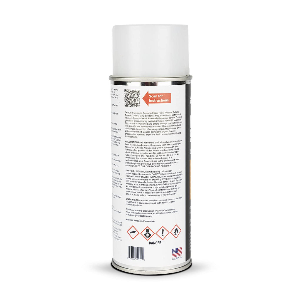 Anti-Slip Spray for Increased Grip on Fiberglass, Acrylic, Concrete and Tiles – Clear Non-Slip Coating for Shower, Bathtubs & Floors