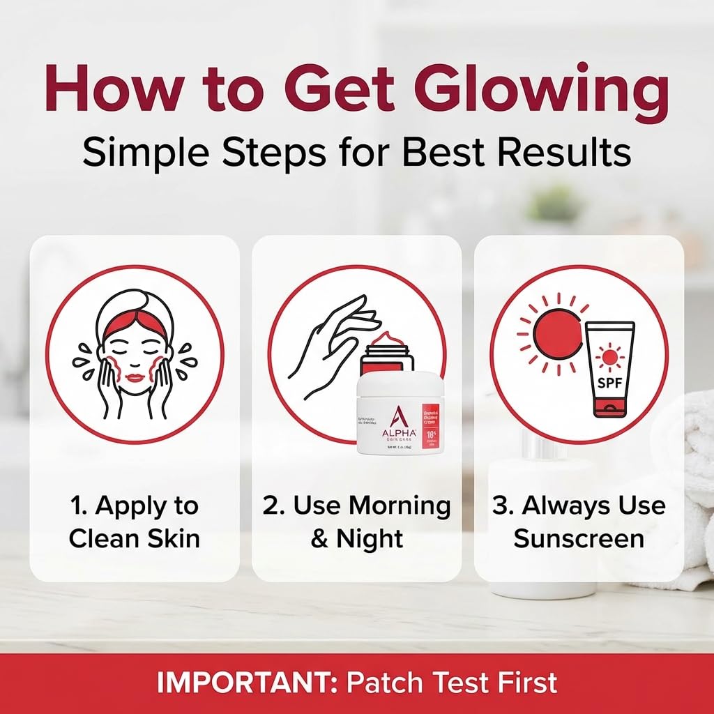 Alpha Skin Care Essential Renewal Cream, 10% Glycolic AHA, Anti-Aging Formula, Reduces Lines & Wrinkles, Alpha Hydroxy Acid Exfoliates for Smoother Skin, Normal, Sensitive or Dry Skin, 2 Oz