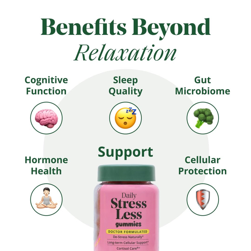 Semaine Stress Less Gummy with Cortisol Care™ 60 Count – Daily Support for Stress, Mood & Sleep