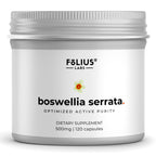 FOLIUS LABS Boswellia Serrata Extract Supplement 500mg - Healthy Joint Support, Muscle Relief Support - 65% Boswellic Acids - Extracted from Indian Olibanum/Frankincense, 120 Caps