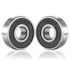 SHKI 20 Pcs 608 2RS Ball Bearings – Bearing Steel and Double Rubber Sealed Miniature Deep Groove Ball Bearings (8mm x 22mm x 7mm) (608 2RS)