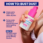 Megababe Sweat Absorbing Body Powder - Bust Dust, with Applicator Pump, Summer and Hot Weather Must-Have, Talc-Free, All Natural, 3 oz