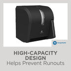 Georgia-Pacific Push Paddle Roll Paper Towel Dispenser by GP PRO, 54338A, Black