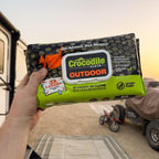 Crocodile Cloth Outdoor Plant-Based Skin Safe Cleaning Wipes, 80 Count