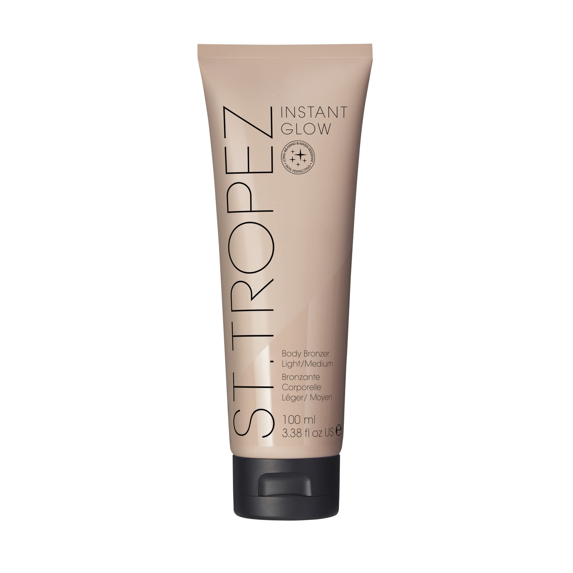 St.Tropez Instant Glow Face & Body Bronzer, Light to Medium Smudge-Proof, Vegan, Natural & Cruelty-Free