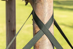 Tree Straps for Staking, Tree Ties for Plant Support, 3/4 Inch Width Guying Material Webbing Garden Strap for Outdoor Tree Straightening, 1500 Lbs Strength (Army Green) - 100 Feet