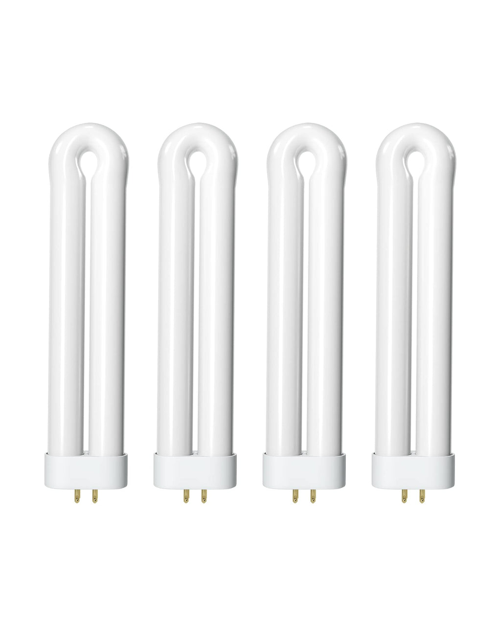 Shootingstar Bug Zapper Replacement Light Bulb for 15W Insect Attracting Lamp with 4-Pin Base, Ful 15W-BL U Shaped Twin Tube Bulb for Outdoor Mosquito Zapper, 4 Pack