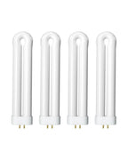Shootingstar Bug Zapper Replacement Light Bulb for 15W Insect Attracting Lamp with 4-Pin Base, Ful 15W-BL U Shaped Twin Tube Bulb for Outdoor Mosquito Zapper, 4 Pack