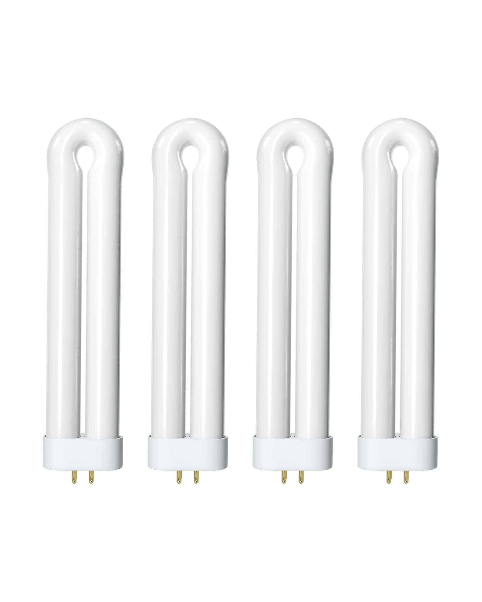 Shootingstar Bug Zapper Replacement Light Bulb for 15W Insect Attracting Lamp with 4-Pin Base, Ful 15W-BL U Shaped Twin Tube Bulb for Outdoor Mosquito Zapper, 4 Pack