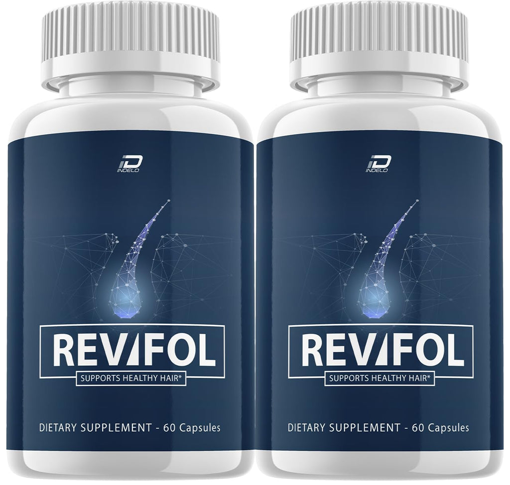 Revifol Hair Growth Support Supplement - Revifol Capsules - Hair Vitamins - Revifol for your Hair with Rejuvenate Your Follicles at the Root - Ravifol Pills (2 Pack - 120 Capsules)