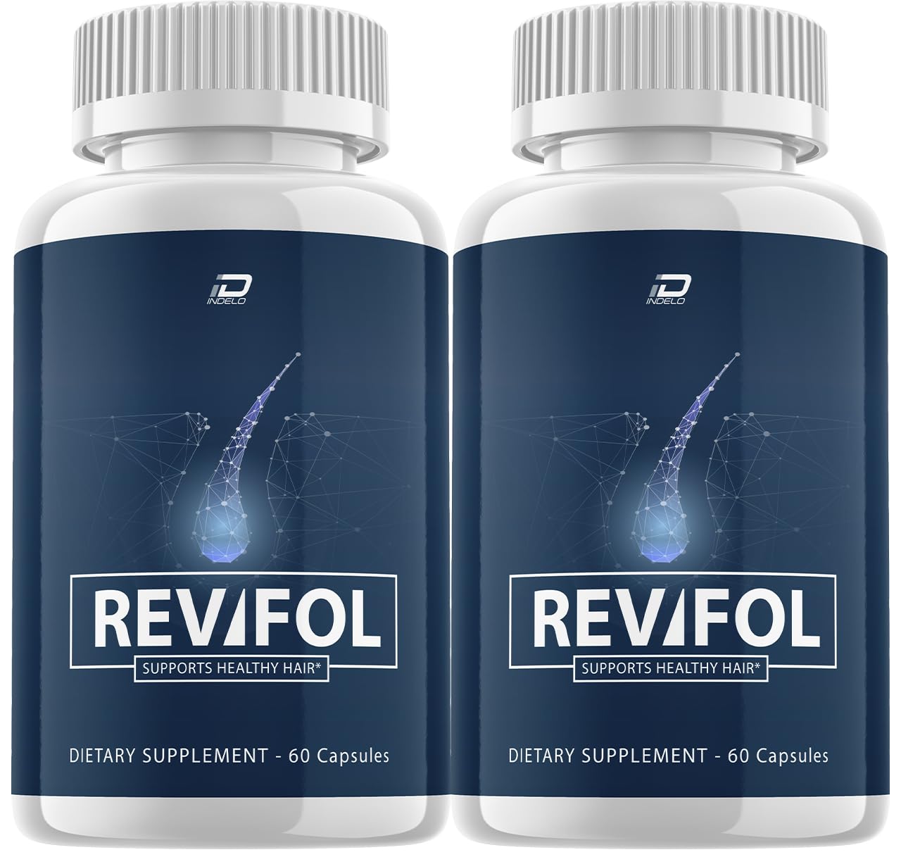 Revifol Hair Growth Support Supplement - Revifol Capsules - Hair Vitamins - Revifol for your Hair with Rejuvenate Your Follicles at the Root - Ravifol Pills (2 Pack - 120 Capsules)