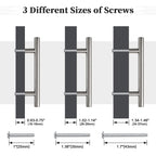 Gobrico 30 Pack 7-1/2" (192mm) Hole Centers Cabinet Pulls, Brushed Nickel Cabinet Handles, Modern Cabinet Furniture Pulls, Satin Nickel Drawer Pulls 10 Inch Total Length