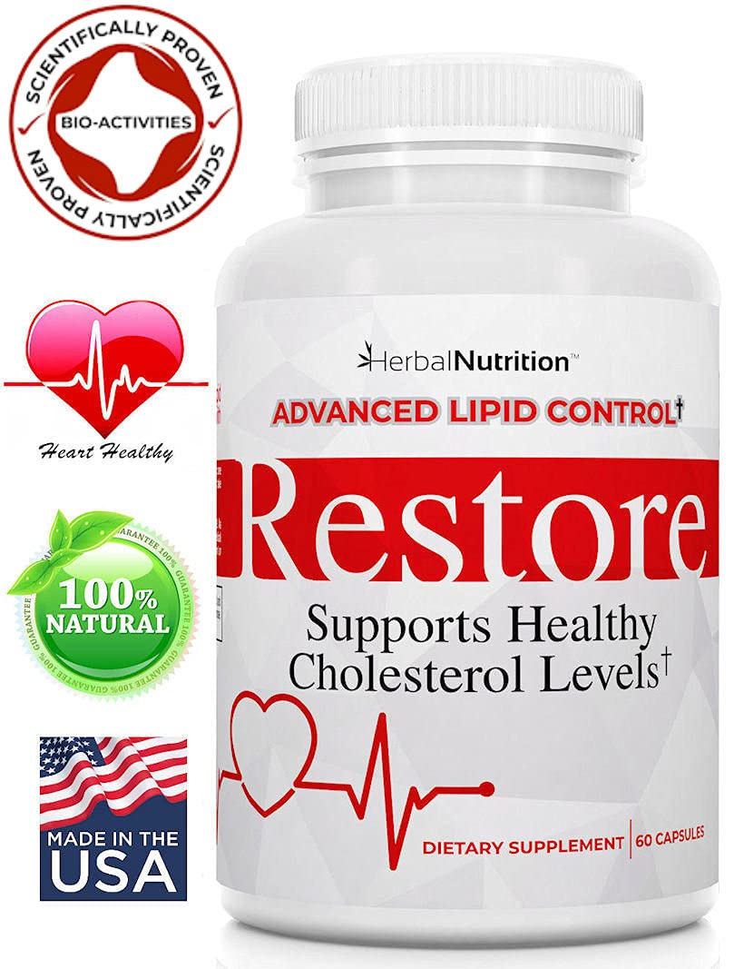 Restore Heart Health & Cholesterol Support Supplement, 270 Capsules