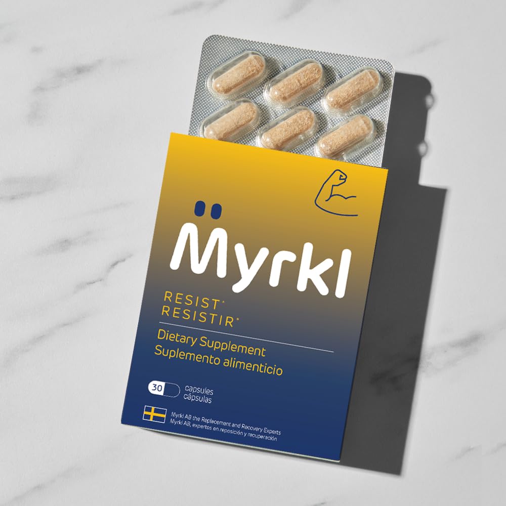 Myrkl Unique Pre-Drinking Supplement for Liver Health Support, Helps Morning Energy with High-Performing Probiotic, L Cysteine & Vitamin B12, Social Evening