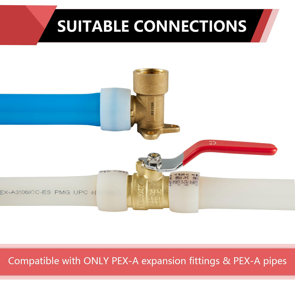 (Pack of 400) EFIELD 1/2 Inch F1960 Expansion Rings/Sleeves for Pex A Piping System,(EXP-RING005-400PCS)