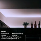 echosari Strip Lights Battery Operated, 16.5Ft 150 LED 2835 SMD Closet Strip Lights with Remote for Bedroom, Kitchen, Cabinet Décor (Cool White)