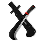 WICING Machete, 15 Inch Gardening Machete for Outdoor and Yard Work, 3Cr13 Stainless Steel and Non-Slip Handle with Nylon Sheath