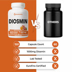 Immortal Herbs Pure Diosmin 1000mg Complex Formula, 150 Capsules, Citrus Bioflavonoids Rich Fruit Extract, 100% Vegetarian, Non-GMO & Gluten Free Diosmin Supplement