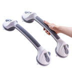LEATALE Shower Grab Bars for Seniors 2 Pack,16.8" Suction Shower Handle with Safety Indicator, No-Drill Bathroom Safety Rails for Elderly, Bathtub & Tile/Glass (Gray)