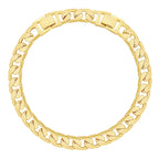 KissYan Gold Ankle Bracelets for Women, 14K Gold Plated Cuban Anklets (08G)