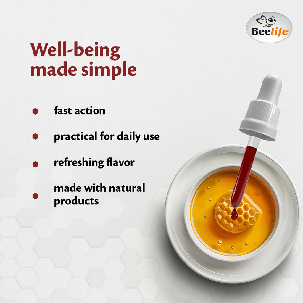 Beelife Red Bee Propolis Extract,100% Pure Extract Bee Propolis Tincture, High Artepillin-C Levels - Natural Immune Support- from Brazil, Certified ISO 22000, Kosher (30ml/ 1Fl.Oz)