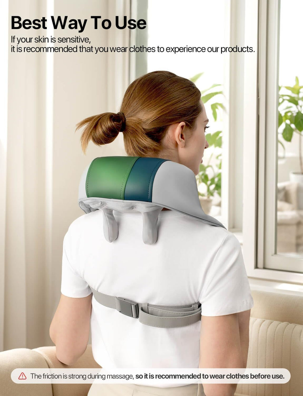 ALLJOY Neck and Shoulder Massager with Heat, Cordless Shiatsu 4D Deep Tissue Kneading Massage for Muscle Pain Relief, Massage Pillow for Neck, Back, Leg, Relax Gifts for Women Men Mom Dad