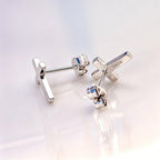 HANFLY 925 Sterling Silver Cross Stud Earrings Fashion Earrings