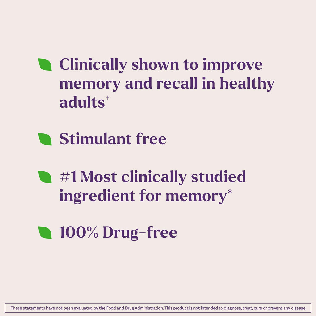 Natrol Cognium Memory Extra Strength, Brain Health Supplements for Adults, Brain Memory Supplements, Enhances Mental Agility in Healthy Adults, 60 Tablets, Up to a 30 Day Supply