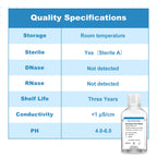 CryoKing Ultra Pure Water, 500mL Nuclease Free Water, DNase/RNase Free, Protease, Endotoxins (Pyrogen) Free, PCR/RT-PCR Certified, for Molecular Biology, PCR, Cell Rinse, for Laboratory Use Only