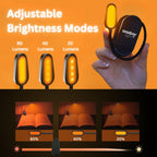 Amber Light + Giftable Amber Book Light - Blue Light Blocking - Night Reading Booklight Store. Rechargeable. 1600K for Reading in Bed at Night. Perfect as a Giftable Kindle Light and LED Book Light.