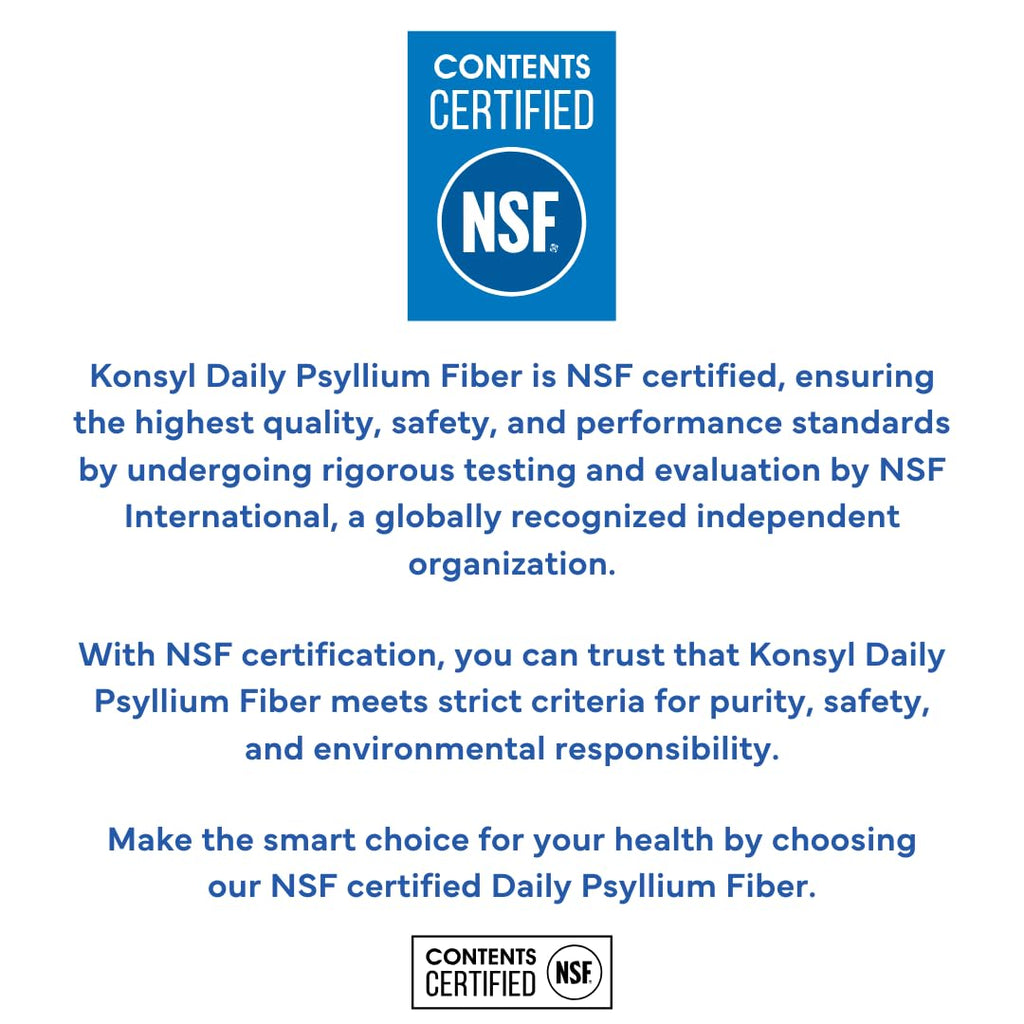 Konsyl Daily Psyllium Fiber Powder | 100% All-Natural Psyllium Husk for Gut & Digestive Health | No Sugar, No Fillers 90 Servings (540g)