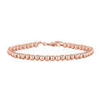 PAVOI Ball Beaded Bracelet for Women, 14K Gold Plated, Rose Gold