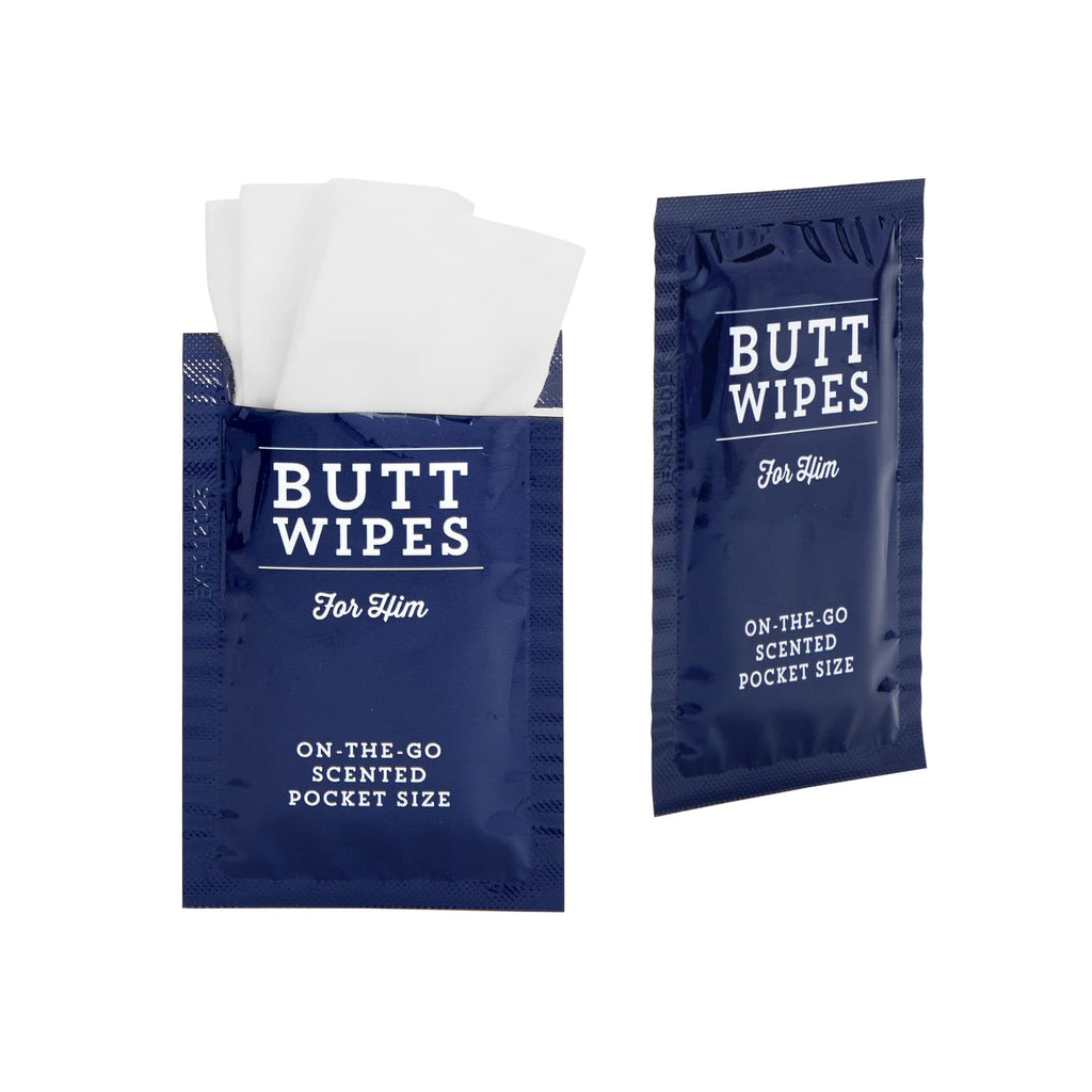 BLUE PANDA Flushable Wipes - Individually Wrapped Wipes for Adults - Soothing Aloe Vera Scent - Compact Travel Toilet Paper - 100 Count, Blue, Aloe Vera