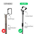 Walensee Action Hoe for Weeding Stirrup Hoe Tools for Garden with Adjustable 36-66 Inch Scuffle Loop Hoe Gardening Weeder Cultivator Durable Handle Weeding Rake with Cushioned Grip