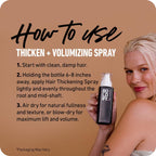 Boldify Hair Thickening Spray - Volume Booster - Stylist-Recommended Texture Spray for Hair Women & Men - 8oz