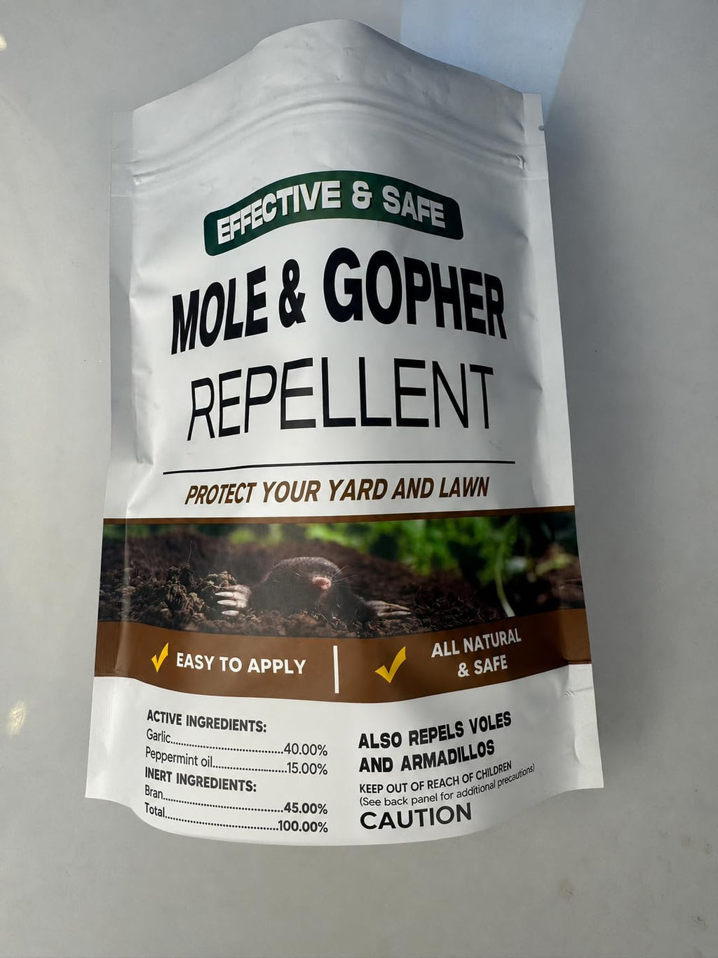 LEBMP Mole Repellent, Gopher Repellent, Groundhogs Repellant Outdoor, Vole Deterrent, Armadillo Repellent for Lawns, Keep Mole Out of Yard, Get Rid of Gophers, Covers Up to 120 Sq Ft-8Pcs
