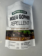 LEBMP Mole Repellent, Gopher Repellent, Groundhogs Repellant Outdoor, Vole Deterrent, Armadillo Repellent for Lawns, Keep Mole Out of Yard, Get Rid of Gophers, Covers Up to 120 Sq Ft-8Pcs
