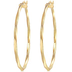 Verniflloga 14K Gold Hoop Earring for Women Gold Earrings Hoops 45.1MM