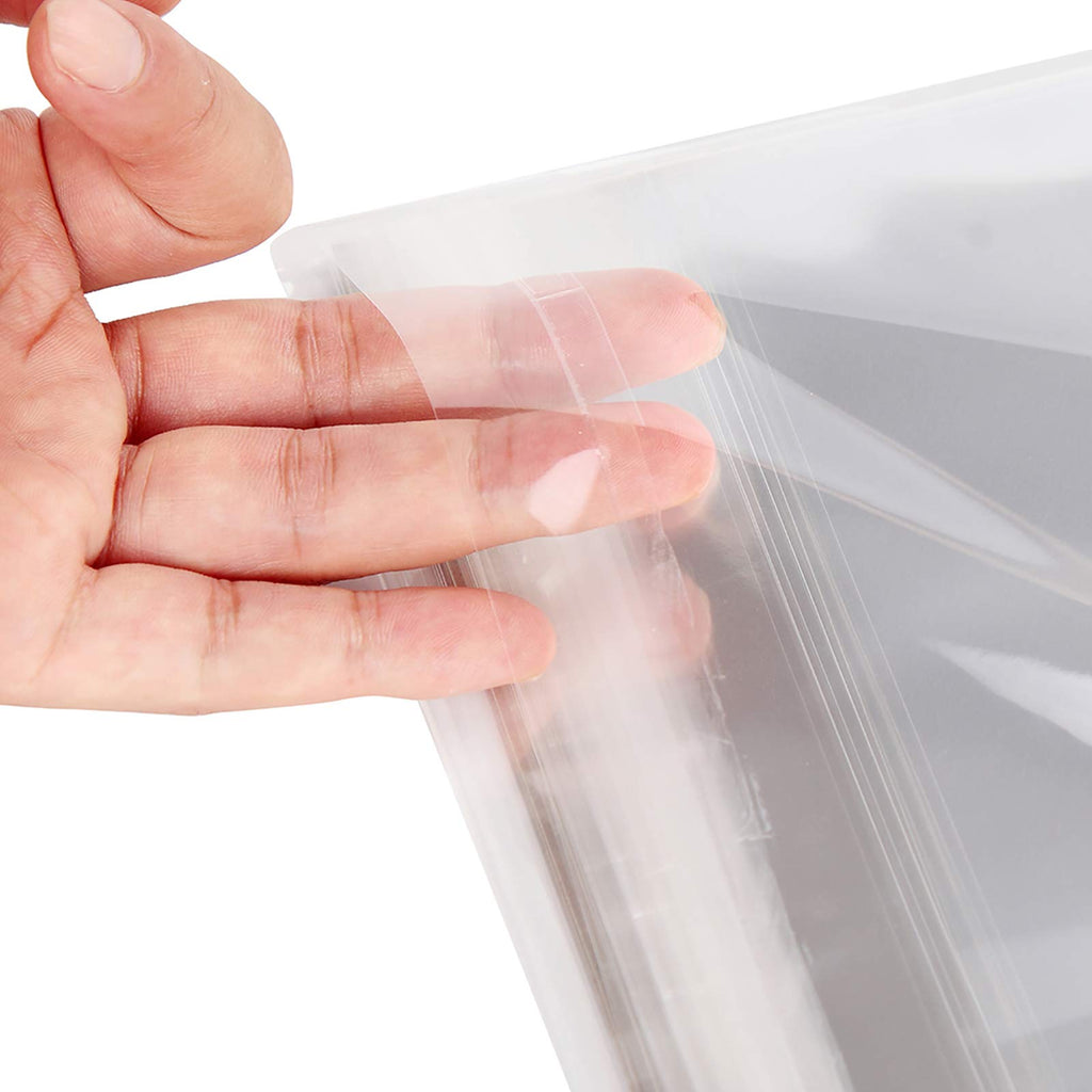 25 Pack Acid Free Crystal Sealed Clear Bags for 11x14 Art Prints, Photos