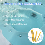 OBMAO Spa Mineral Sticks, Hot Tub Mineral Stick, Spa Mineral Sticks for Hot Tub with 4 Months Lifetime Universal for Pool&Hot Tub to Keep Water Clear(Yellow,2PCS)