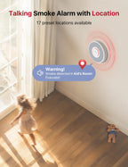 X-Sense XS0B-MR61 2.4 GHz Wi-Fi Connection via Base Station (Included), White, 6 Smoke Detectors