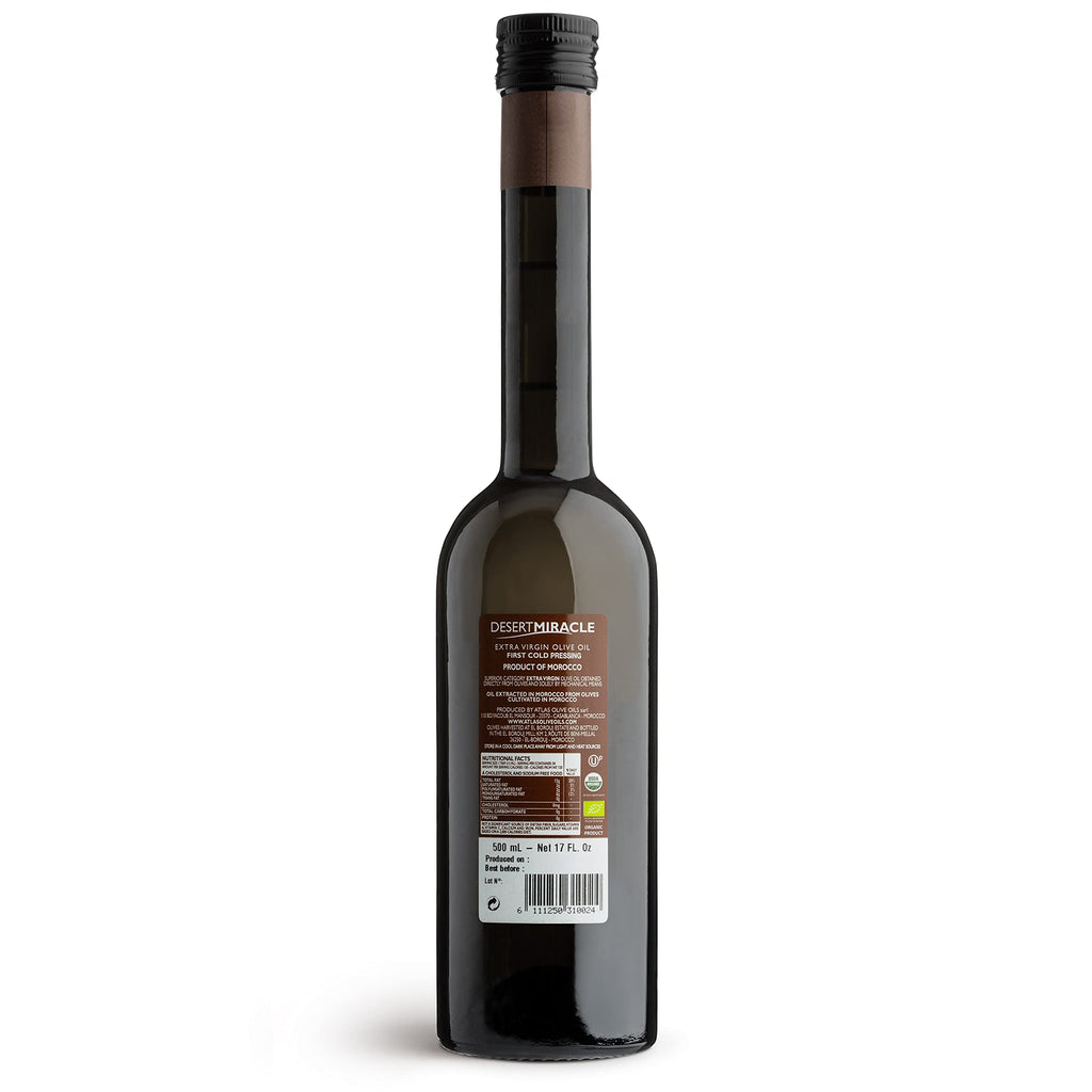 Desert Miracle Organic Extra Virgin Olive Oil, High Polyphenol, 17 fl oz