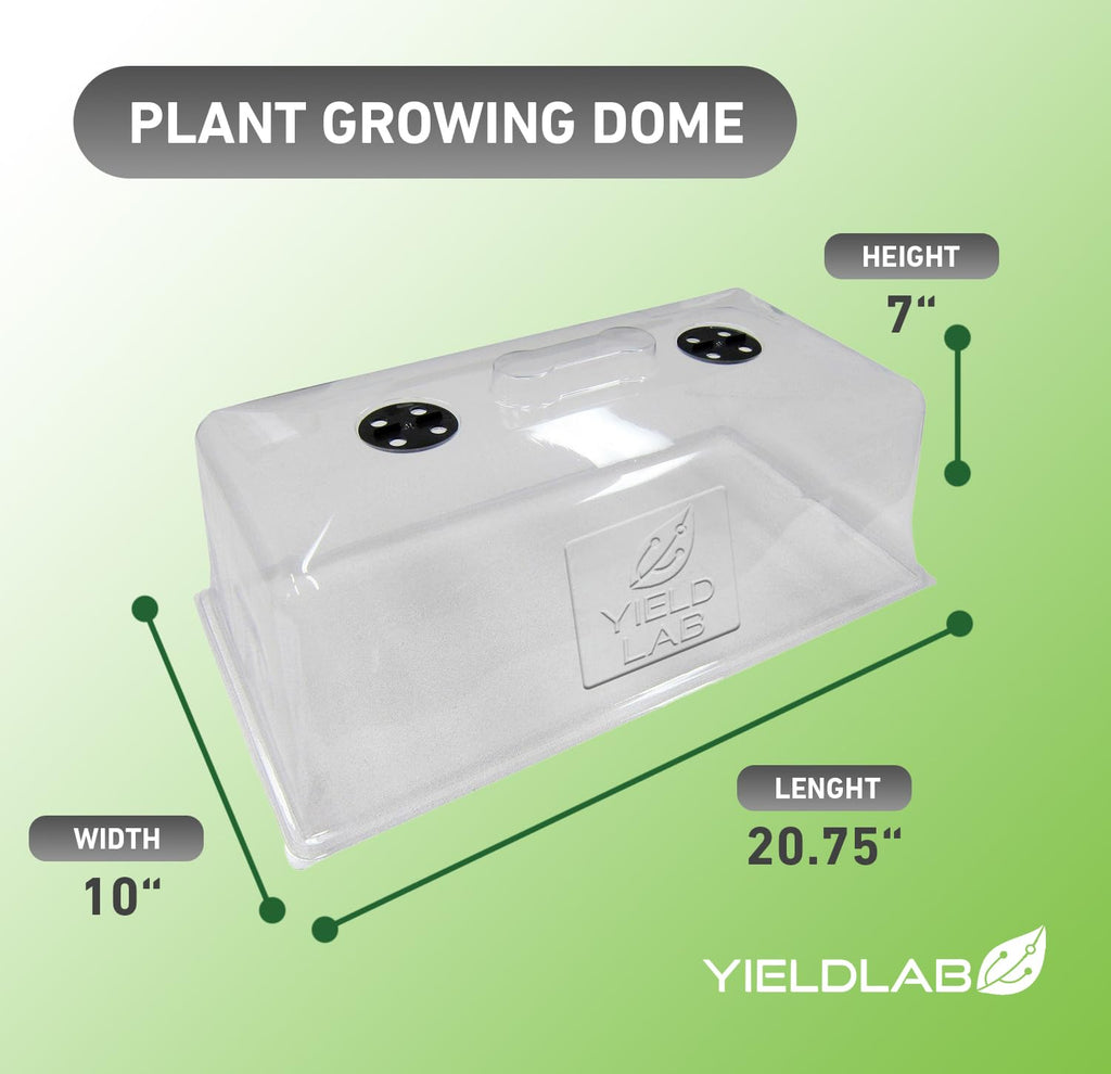 Yield Lab 7 Inch Clone Dome - 5 Pack Humidity Vented Domes - Plant Growing