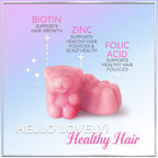 Hair Vitamins Gummies for Women for Hair Growth - with Biotin 5000 mcg, Vitamin E, C, & Zinc - Best Gummy Vitamin Supplement - Supports Faster Hair Growth & Stronger Nails, Berry Flavor - 120 Gummies